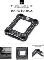 Thermalright LGA1700-BCF Black 12/13 Generation Intel Anti-Bending Fastener, Bending Type Pressure Plate, CPU Fixed Fastener, Full-Fitting Fixed Non-Marking Installation, Standard for Coolers - Image 3
