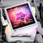 Thermal right Elite Vision 360 ARGB WHITE AIO CPU Liquid Cooler,IPS LCD Screen with 320*320 Resolution,for AM4/AM5/Intel LGA1700/1851,’2.73 inch’Magnet-Absorbent LCD Screen for Images - Image 7