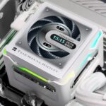Thermal right Elite Vision 360 ARGB WHITE AIO CPU Liquid Cooler,IPS LCD Screen with 320*320 Resolution,for AM4/AM5/Intel LGA1700/1851,’2.73 inch’Magnet-Absorbent LCD Screen for Images