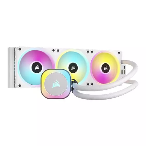 cw-9061006-ww_jpg Corsair ICUE H150i Link 360mm AIO CPU Cooler - White - Image 1