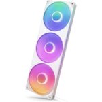 NZXT F360 RGB CORE 360mm RGB LED Fan Unit – Quiet & Efficient Cooling - White  | RF-U36HF-W1 - Image 5