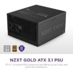 NZXT C1000 Gold Modular 1000W ATX 3.1 Power Supply - Black | PA-0G2BB-UK - Image 3