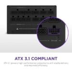 NZXT C1000 Gold Modular 1000W ATX 3.1 Power Supply - Black | PA-0G2BB-UK - Image 4
