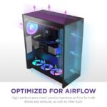 NZXT H7 (2024) Flow ATX Mid Tower Gaming Case - Black (non-RGB) - Image 6