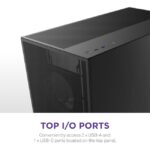 NZXT H7 (2024) Flow ATX Mid Tower Gaming Case - Black (non-RGB) - Image 10