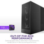 NZXT H7 (2024) Flow ATX Mid Tower Gaming Case - Black (non-RGB) - Image 5