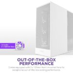 NZXT H7 (2024) Flow ATX Mid Tower Gaming Case - White (non-RGB) - Image 6