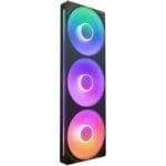 NZXT F360 RGB CORE 360mm RGB LED Fan Unit – Quiet & Efficient Cooling - Black | RF-U36HF-B1