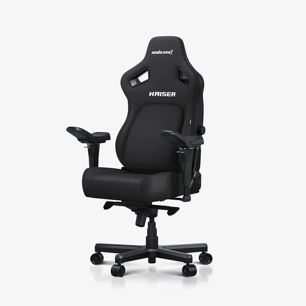 Kaiser_4_gaming_chair_Carbon_Black (1) AndaSeat Kaiser 4 L Series Premium Gaming Chair- Linen Fabric - Black ( 150 - 180 CM / <120KG ) - Image 1