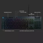 Logitech G815 RGB Mechanical Gaming Keyboard - Black | 920-008992 - Image 6