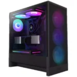 NZXT H5 Flow (2024) Mid-Tower PC Case - Black RGB