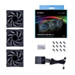 Lian Li UNI FAN TL120 LCD RGB Fan - Black (Triple Pack) | G99.12TLLCD3B.00 - Image 2