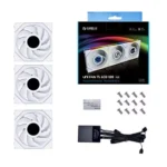 Lian Li UNI FAN TL120 LCD RGB Fan - White (Triple Pack) | G99.12TLLCD1W.00 - Image 2