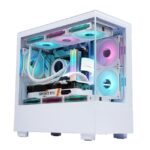 WJ Coolman Blade Micro-ATX  Elite 3F ARGB PC Case - White