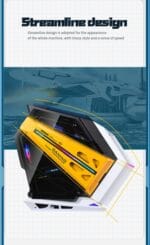 WJCOOLMAN SOUL BATTLESHIP SIGNATURE 7 FAN ARGB BLACK-(WJCOOLMAN-SOULBATTLESHIP-BK-7F) - Image 4