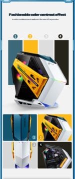 WJCOOLMAN SOUL BATTLESHIP SIGNATURE 7 FAN ARGB BLACK-(WJCOOLMAN-SOULBATTLESHIP-BK-7F) - Image 6