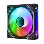 WJ Coolman Uni Fan ARGB Single Pack – 120mm - (Black/White) - Image 5
