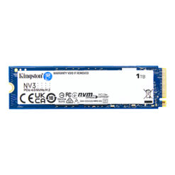 Kingston NV3 1TB M.2 2280 NVMe Internal SSD Gen4 ( 6000 MB/s Read - 4000 MB/s Write ) | SNV3S/1000G