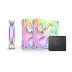 NZXT F120 RGB DUO Triple Pack - High-Performance ARGB Case Fans - White| RF-D12TF-W1
