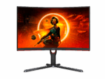 AOC C27G3 27 inch (VA) Curved Gaming Monitor, FHD, 165Hz, 1ms, HDR Mode, 1000R Curvature, HDMI 1.4 x 2, DisplayPort 1.2 x 1, AMD FreeSync Premium Black