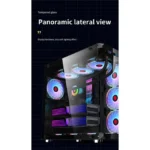WJ Coolman ROBIN III ATX Gaming Case With 7 ARGB Fans - Pink | WJ-CM-ROBINIII-Pink - Image 7