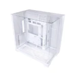 LIAN LI O11 Vision Compact Dual Chamber , Dual Top Panels Glass / Mesh  11 Fans support  - White - Image 3