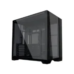 LIAN LI O11 Vision Compact Dual Chamber , Dual Top Panels Glass / Mesh 11 Fans support - Black