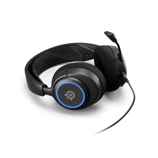 SteelSeries Arctis Nova 3 – Multi-Platform Premium Wired RGB Gaming Headset - Black - Image 4
