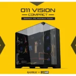 LIAN LI O11 Vision Compact Dual Chamber , Dual Top Panels Glass / Mesh  11 Fans support  - Black - Image 2