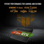 Title: ASUS TUF Gaming A15 (Ryzen 7 7435HS - RTX 2050 - 8GB RAM - 512GB SSD - 15.6" FHD 144Hz) | 90NR0JU7-M00080 Black - Image 5