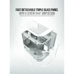 Tortox Prism – Versatile Gaming PC Case 7 ARGB FANS - White - Image 2