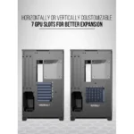 Tortox Prism – Versatile Gaming PC Case 7 ARGB FANS - Black - Image 7