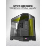 Tortox Prism – Versatile Gaming PC Case 7 ARGB FANS - Black - Image 8