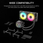 Corsair NAUTILUS 240mm ARGB Liquid CPU Cooler - Black - Image 10