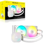 Corsair NAUTILUS 240mm ARGB Liquid CPU Cooler - White - Image 10