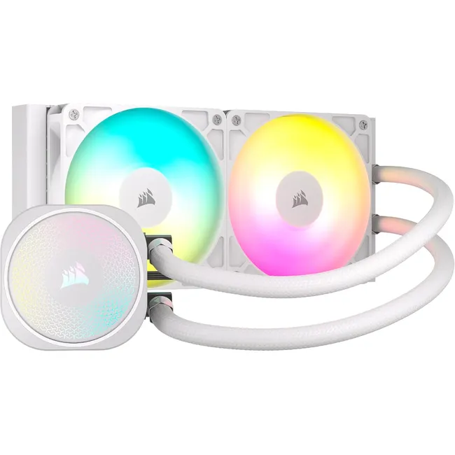 71F+XMkzGhL._AC_SL1500_ Corsair NAUTILUS 240 ARGB Liquid CPU Cooler – White
