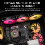 Corsair NAUTILUS 360 ARGB Liquid CPU Cooler - Black - Image 3