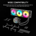 Corsair NAUTILUS 360 ARGB Liquid CPU Cooler - Black - Image 8