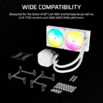 Corsair NAUTILUS 240mm ARGB Liquid CPU Cooler - White - Image 8