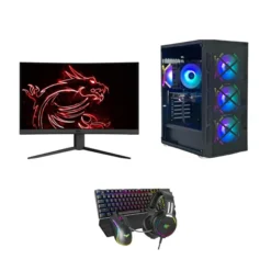 Gaming PC Setup (i5-12400F - RTX 3050 6GB - 16 GB RAM- 100Hz Gaming Monitor, Accessories)