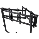 Thermaltake Triple Racing Monitor Stand, Fine Texture Black Powder Coated Steel Frame, Supports A Maximum Of Three 32” Monitors Mounting, Compatible With GR500 Racing Simulator Cockpit - Black - Image 5