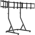 Thermaltake Triple Racing Monitor Stand, Fine Texture Black Powder Coated Steel Frame, Supports A Maximum Of Three 32” Monitors Mounting, Compatible With GR500 Racing Simulator Cockpit - Black - Image 3