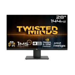Twisted Minds Elite Series Gaming Monitor ( 28" / 4K / 144 Hz /IPS/ Flat / 1 ms) |TM28EUI