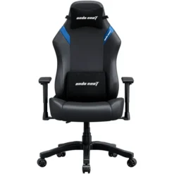AndaSeat Luna Gaming Chair (PVC Leather - 1D Armrest - 160° Tilt - Black/Blue) | AD18-44-BS-PV