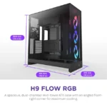 NZXT H9 Flow RGB +  ATX PC Case With ARGB fans / Controller -  Black | CM-H92FB-P - Image 3