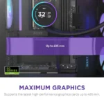 NZXT H9 Flow RGB +  ATX PC Case With ARGB fans / Controller -  Black | CM-H92FB-P - Image 6