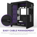 NZXT H9 Flow RGB +  ATX PC Case With ARGB fans / Controller -  Black | CM-H92FB-P - Image 10