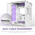 NZXT H9 Flow RGB +  ATX PC Case With ARGB fans / Controller -  White | CM-H92FW-P1 - Image 10