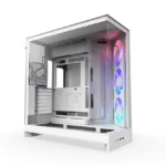 NZXT H9 Flow RGB +  ATX PC Case With ARGB fans / Controller -  White | CM-H92FW-P1