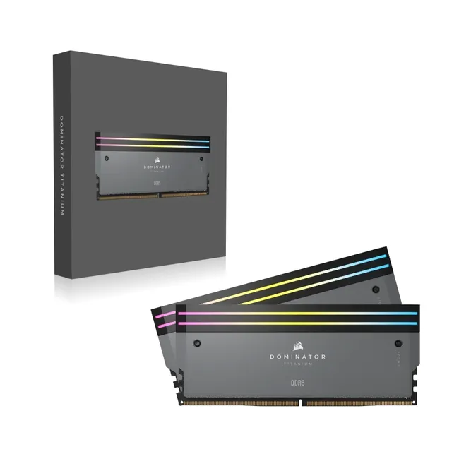 64GB DDR5 32x2 6000 MT/s CL30  - Corsair Dominator Titanium - Black ( AMD EXPO  / Intel XMP 3.0 ) - Image 3